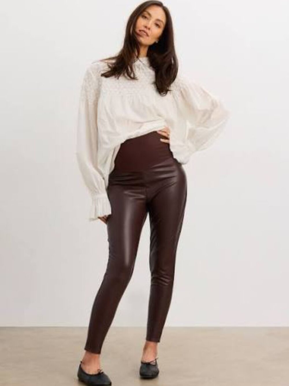 HATCH Maternity Vegan Leather Leggings Size S